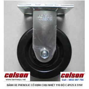 Bánh xe nhựa chịu nhiệt 110 độ C lò hấp Colson Mỹ | 4-5108-339